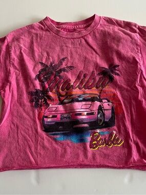 Barbie Pink Malibu Graphic Tee cropped XS
